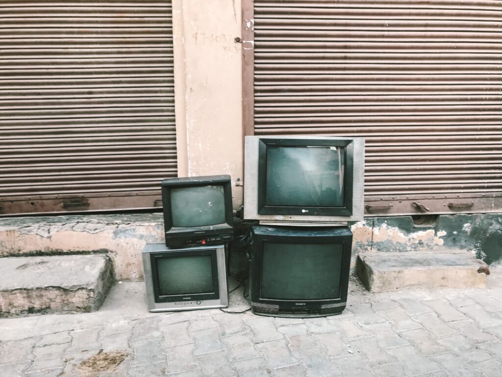 waste-and-scraped-television-e-waste-scrapuncle