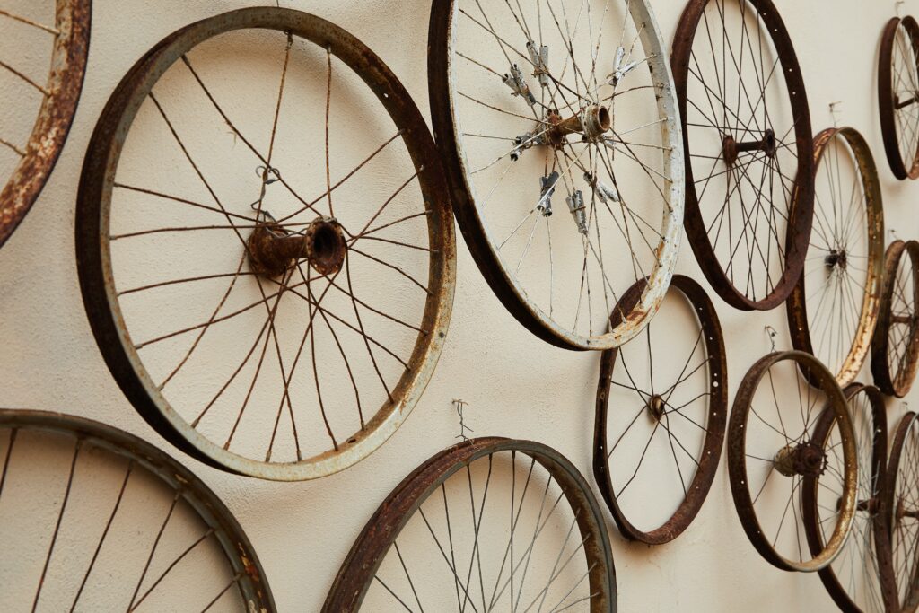 old-iron-bicycle-wheel-scrapuncle-online-kabadiwala-in-delhi-ncr